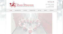 Desktop Screenshot of dance-dimensions.net